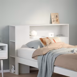 Cette tête de lit élégante donne à votre cadre de lit un aspect complet et s'adapte à n'importe quelle chambre à coucher. Cad ...
