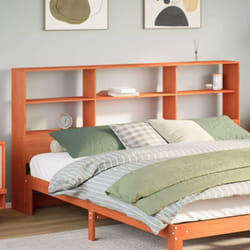 Tête De Lit Avec Rangement Cire Marron 180cm Bois Massif De Pin Vidaxl