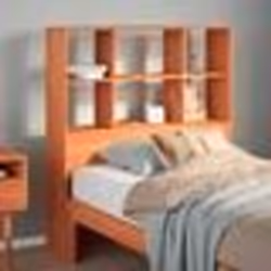 vidaXL Tête de lit avec rangement cire marron 100cm bois massif de pin tête de lit en bois tête de lit avec rangement 855671