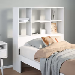 Cette tête de lit élégante donne à votre cadre de lit un aspect complet et s'adapte à n'importe quelle chambre à coucher. Cad ...