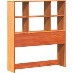 Tête de lit avec rangement cire marron 90 cm bois massif de pin Vidaxl