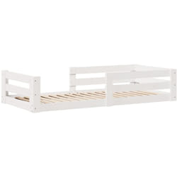 Cadre de lit sans matelas blanc 90x190 cm bois de pin massif Vidaxl
