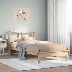 Lit Bibliothèque Sans Matelas 100x200 Cm Bois Massif De Pin Vidaxl