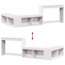 VidaXL 855757 Table de nuit et table de chevet Blanc - Vue supplémentaire 6