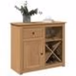 vidaXL Buffet avec tiroir Panama 93x40x80 cm bois massif de pin meuble de rangement meuble de rangement de cuisine meuble