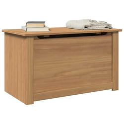 vidaXL Coffre de rangement avec couvercle Panama bois massif de pin coffre coffre à couvertures coffre à jouets coffre à