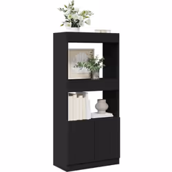 VidaXL 855107, Noir, Bois, Bois, 80 kg, 25 kg, 630 mm
