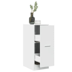 vidaXL Armoire dapothicaire blanc 30x41x775 cm bois dingénierie coffre dapothicaire meuble dapothicaire coffre à 855151