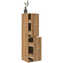 Armoire d'apothicaire chêne artisanal bois d'ingénierie