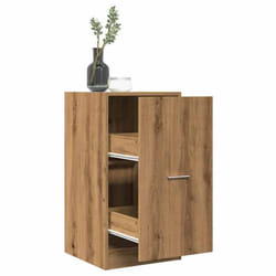 vidaXL Armoire dapothicaire chêne artisanal bois dingénierie coffre dapothicaire meuble dapothicaire coffre à tiroirs 855195