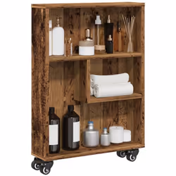 Ce chariot de rangement étroit est conçu pour être un élément décoratif et pratique de votre maison. Matériau stable et durab ...