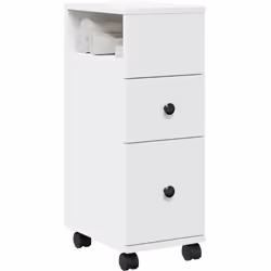 Ce meuble de salle de bain classique et étroit est destiné à être un ajout décoratif et pratique à votre maison. Matériau sta ...