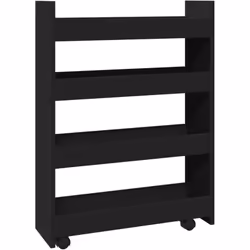 Ce chariot de rangement étroit est conçu pour être un élément décoratif et pratique de votre maison. Matériau stable et durab ...