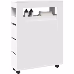 Ce meuble de salle de bain classique et étroit est destiné à être un ajout décoratif et pratique à votre maison. Matériau sta ...