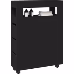 Ce meuble de salle de bain classique et étroit est destiné à être un ajout décoratif et pratique à votre maison. Matériau sta ...