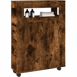 Ce meuble de salle de bain classique et étroit est destiné à être un ajout décoratif et pratique à votre maison. Matériau sta ...
