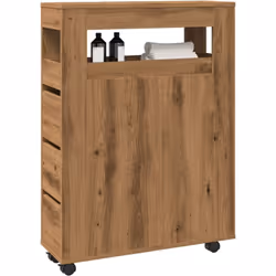 Ce meuble de salle de bain classique et étroit est destiné à être un ajout décoratif et pratique à votre maison. Matériau sta ...