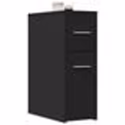 vidaXL Armoire de salle de bain étroite avec roulettes noir armoire de salle de bain haute rangement de salle de bain 855278