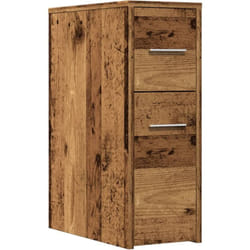 Vidaxl - Armoire de salle de bain étroite avec roulettes vieux bois