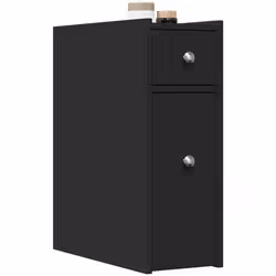Cette armoire de salle de bain étroite classique est destinée à être un ajout décoratif et pratique à votre maison. Matériau ...