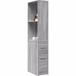 Cette armoire de salle de bain étroite classique est destinée à être un ajout décoratif et pratique à votre maison. Matériau  ...