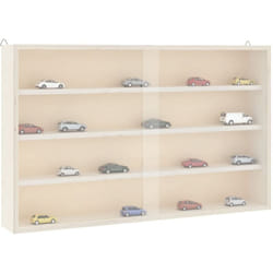 Vidaxl - Vitrine de collection en bois avec portes 60x8,5x37 cm