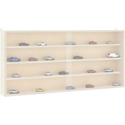 Vitrine de collection en bois avec portes 80x8,5x37 cm - Vidaxl
