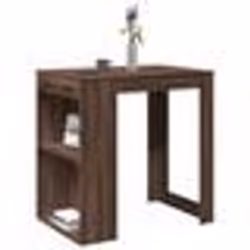 vidaXL Table de bar chêne marron 102x70x103,5 cm bois d'ingénierie
