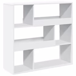 VidaXL 3309330, Blanc, 8 étagères, Bois, Bois, 1000 mm, 330 mm