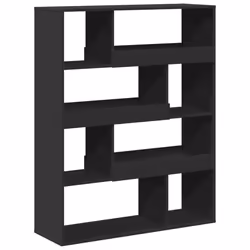 VidaXL 3309331, Noir, 8 étagères, Bois, Bois, 1000 mm, 330 mm