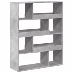 VidaXL 3309333, Gris, 8 étagères, Bois, Bois, 1000 mm, 330 mm