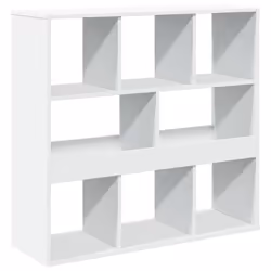 VidaXL 3309357, Blanc, 10 étagères, Bois, Bois, 1000 mm, 330 mm