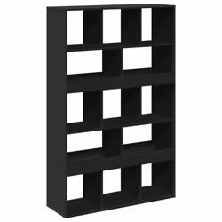 VidaXL 3309367, Noir, 13 étagères, Bois, Bois, 1000 mm, 330 mm