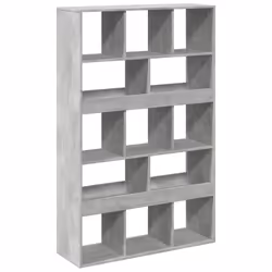 VidaXL 3309369, Gris, 13 étagères, Bois, Bois, 1000 mm, 330 mm