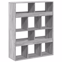 VidaXL 3309380, Gris, Chêne, 15 étagères, Bois, Bois, 1000 mm, 330 mm
