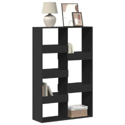 vidaXL Bibliothèque noir bois d'ingénierie