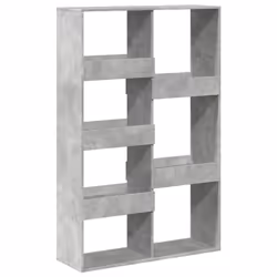 VidaXL 3309405, Gris, 8 étagères, Bois, Bois, 1000 mm, 330 mm
