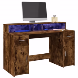Avec un grand espace de rangement, une construction durable et des options d'éclairage LED, ce bureau est parfait pour créer  ...