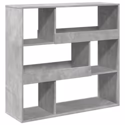 VidaXL 3309477, Gris, 6 étagères, Bois, Bois, 1000 mm, 330 mm