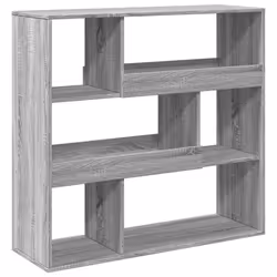 VidaXL 3309488, Gris, Chêne, 8 étagères, Bois, Bois, 1000 mm, 330 mm