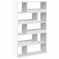 VidaXL 3309492, Blanc, 10 étagères, Bois, Bois, 1000 mm, 330 mm