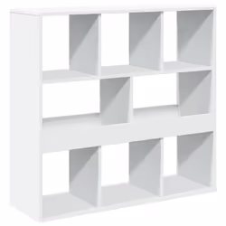 VidaXL 3309510, Blanc, 8 étagères, Bois, Bois, 1000 mm, 330 mm