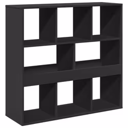VidaXL 3309511, Noir, 8 étagères, Bois, Bois, 1000 mm, 330 mm