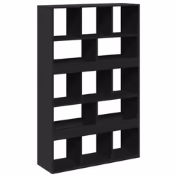 VidaXL 3309529, Noir, 13 étagères, Bois, Bois, 1000 mm, 330 mm