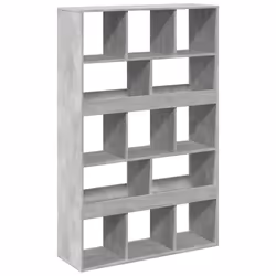 VidaXL 3309531, Gris, 13 étagères, Bois, Bois, 1000 mm, 330 mm