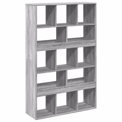 VidaXL 3309533, Gris, Chêne, 13 étagères, Bois, Bois, 1000 mm, 330 mm