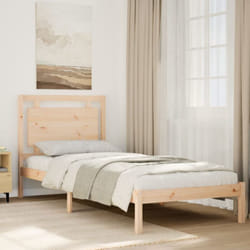 Cadre De Lit Extra Long Sans Matelas 100x220 Cm Bois Massif Vidaxl