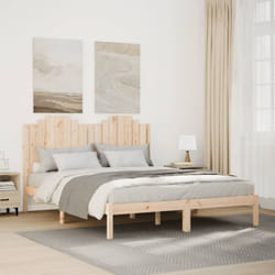 Vidaxl - Cadre de lit extra long sans matelas 140x210 cm bois massif