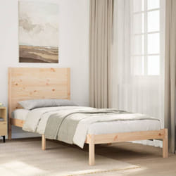 Cadre De Lit Extra Long Sans Matelas 90x210 Cm Bois Massif Vidaxl
