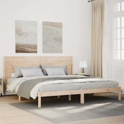 Cadre De Lit Extra Long Sans Matelas 180x210 Cm Bois Massif Vidaxl
